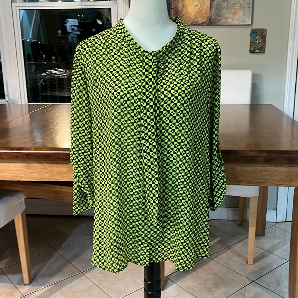 Michael Kors lime green blouse